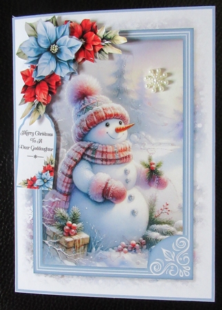 Happy Snowman 5x7 inch Bumper Set by Davina Rundle