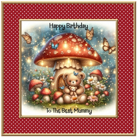 Magical Mushroom Teddy 1 by Davina Rundle