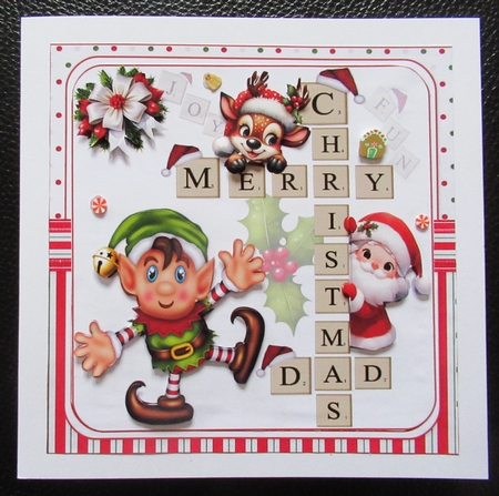 7x7 Christmas scrabble choice of four mini kit by Davina Rundle