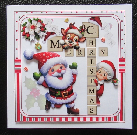 7x7 Christmas scrabble choice of four mini kit by Davina Rundle