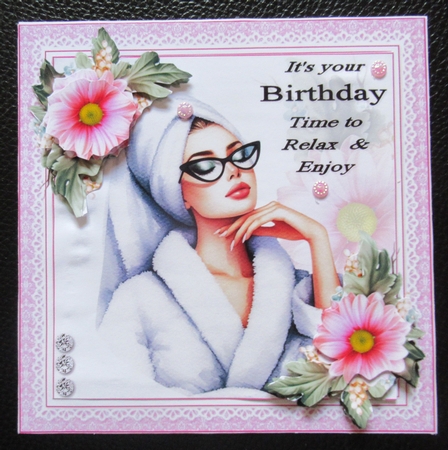 6x6 Relax and enjoy choice of four mini kit by Davina Rundle