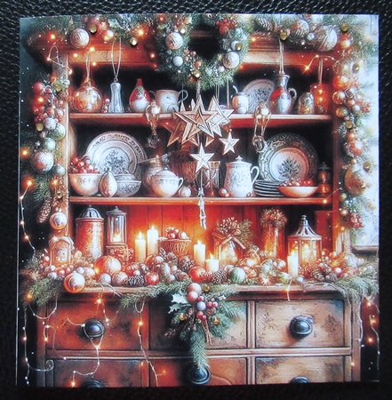 Rustic Festive Farmhouse Dresser by Davina Rundle