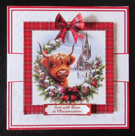 HIGHLAND CHURCH WITH ANIMALS by Davina Rundle
