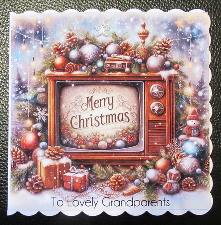 Christmas Vintage TV Greetings by Davina Rundle