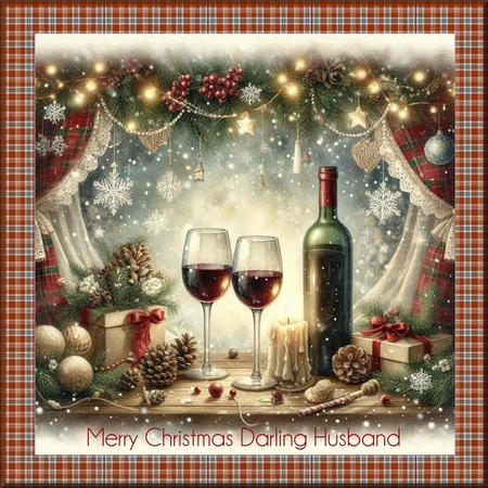Beautiful Christmas Red Wine  by Davina Rundle