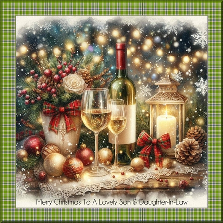 Beautiful Christmas White  Wine  by Davina Rundle