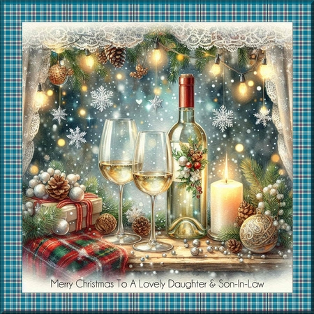 Beautiful Christmas White  Wine  by Davina Rundle