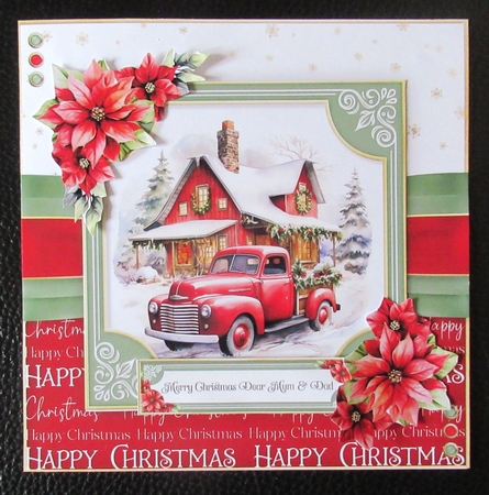 Christmas Red Truck by Davina Rundle