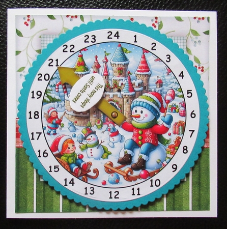 advent clock countdown snow fun by Davina Rundle