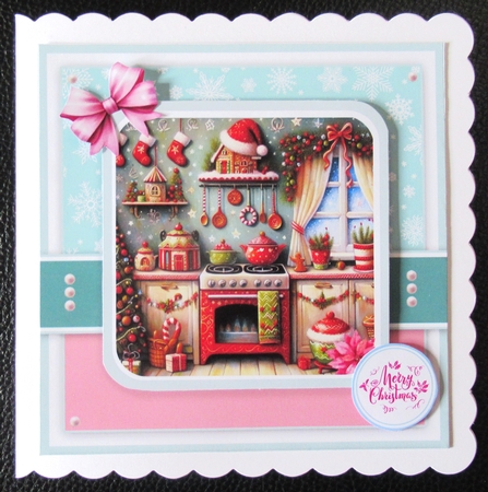 Christmas Kitchen Card & Toppers Set by Davina Rundle