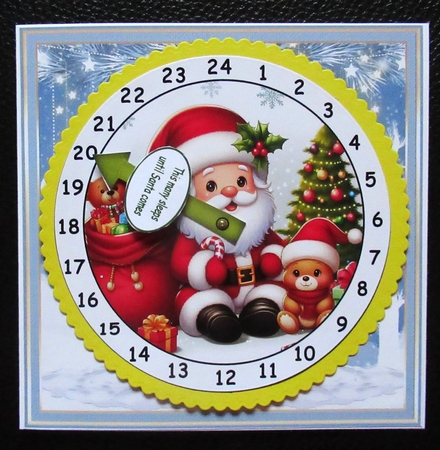 new advent clock christmas santa cute 3 by Davina Rundle