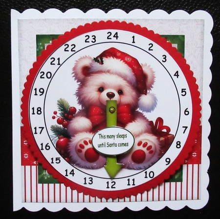 new advent clock christmas beary nice 2 by Davina Rundle