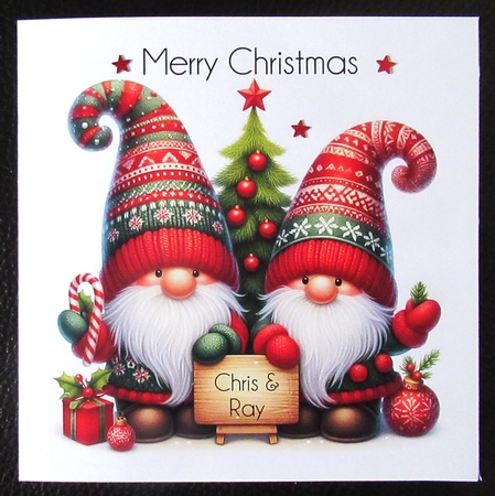 CUSTOMER REQUEST Christmas gnomes  by Davina Rundle