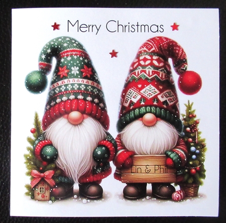 CUSTOMER REQUEST Christmas gnomes  by Davina Rundle