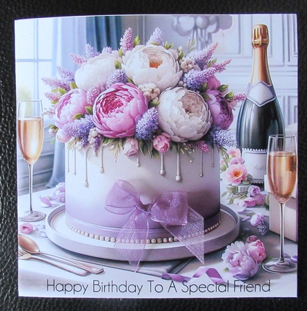 Floral Birthday Cake by Davina Rundle