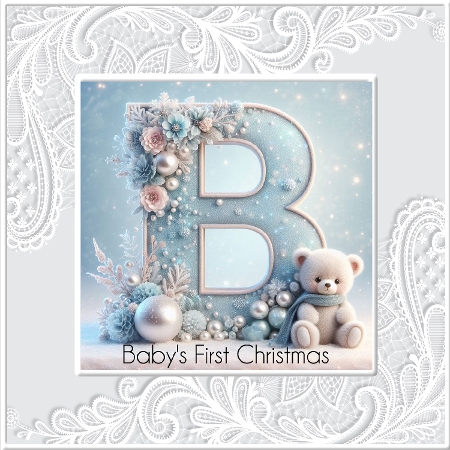 A-Z Christmas Initials (Teddy) by Davina Rundle
