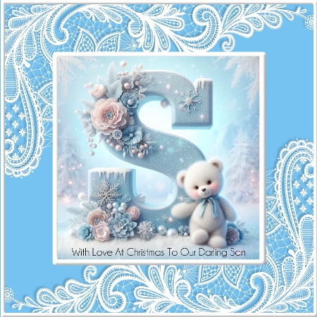 A-Z Christmas Initials (Teddy) by Davina Rundle