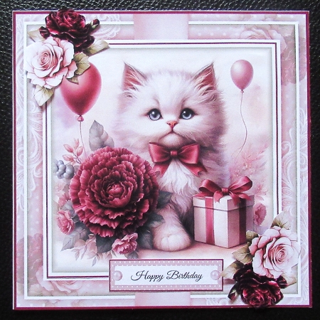 Birthday Kitten Mini Page Kit by Davina Rundle
