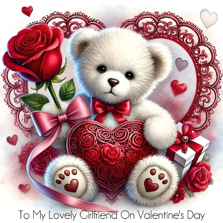 Valentine Teddy by Davina Rundle