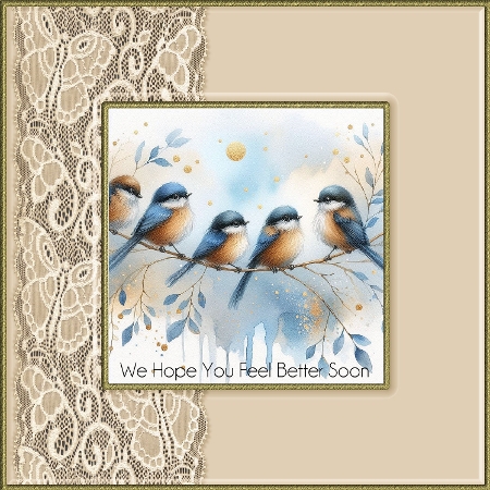 Bleu Birds by Davina Rundle