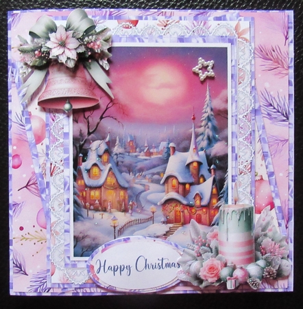 Home for Christmas 2: Snowy Village 7 x 7 Card Mini-Kit, 6 A4 Sheets by Davina Rundle