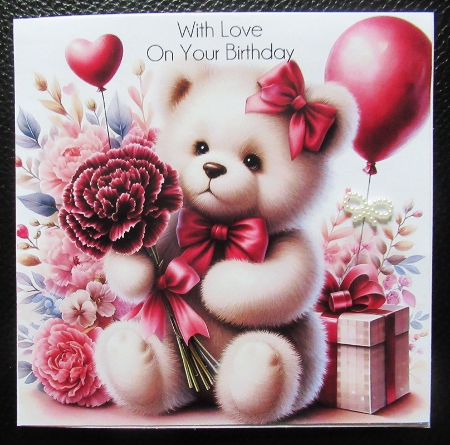 Cute Birthday Ted by Davina Rundle