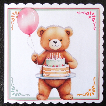 Birthday Bear by Davina Rundle