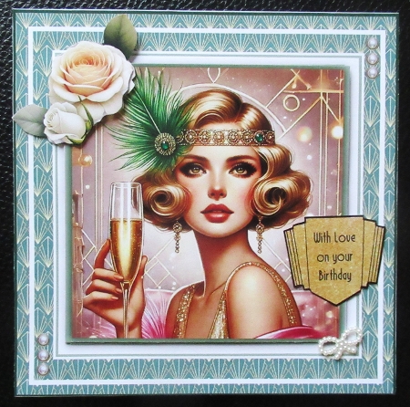 Champagne Art Deco Ladies by Davina Rundle