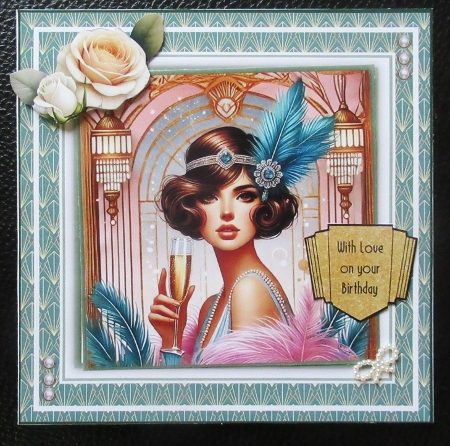 Champagne Art Deco Ladies by Davina Rundle