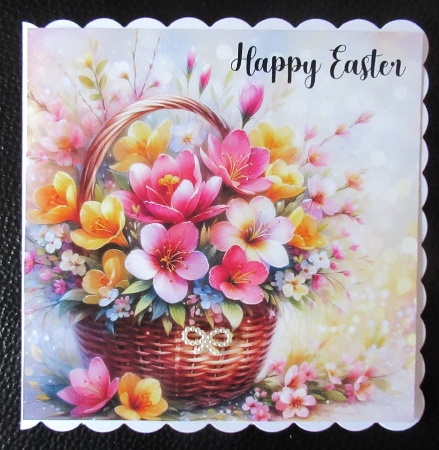 Basket with spring flowers 1 by Davina Rundle