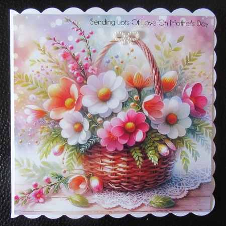 Basket with spring flowers 1 by Davina Rundle