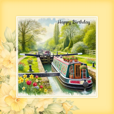  Narrow Boat Lock by Davina Rundle