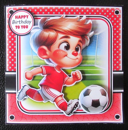 Football Boy Red Mini Kit by Davina Rundle
