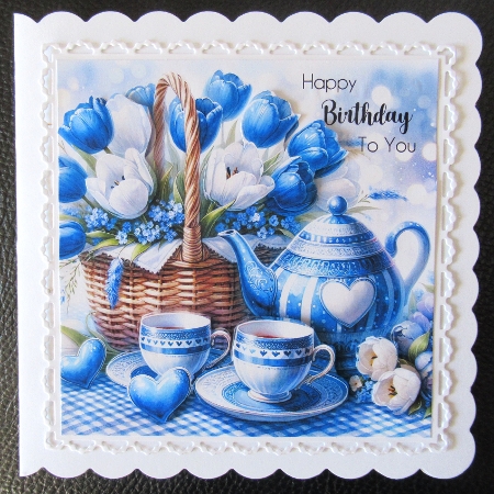 Spring tea 1 CARD FRONTS by Davina Rundle