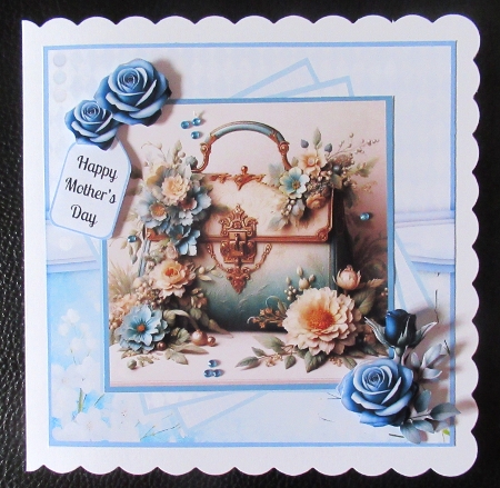 Teal Ornate Handbags by Davina Rundle