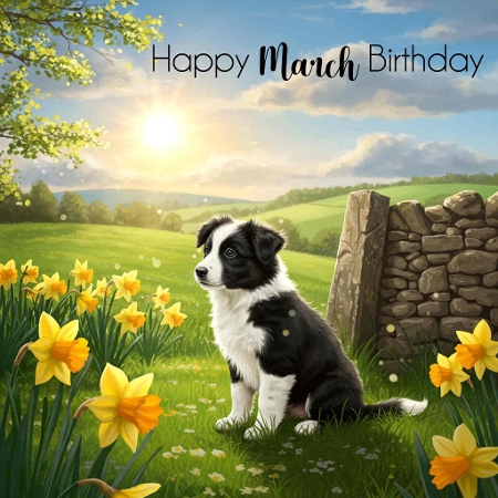 Spring Wall Pups 4 by Davina Rundle