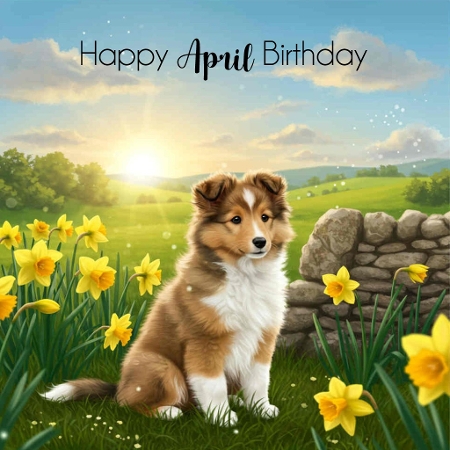 Spring Wall Pups 4 by Davina Rundle