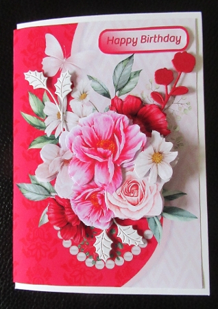 Mixed Posy - 5 x 7 Decoupage Card Mini Kit by Davina Rundle