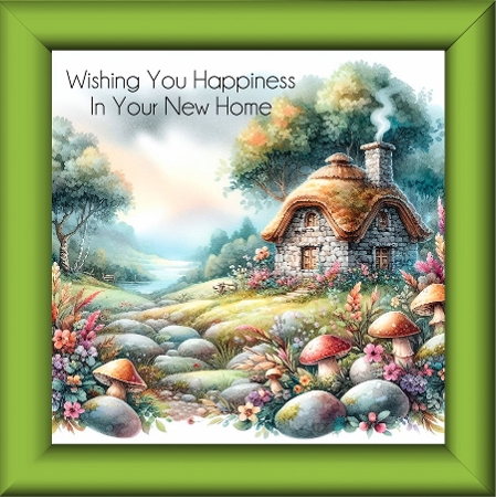 Cottage and Mushrooms by Davina Rundle