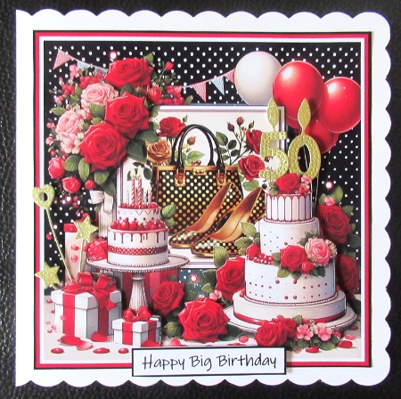 shoes handbag cake and roses by Davina Rundle