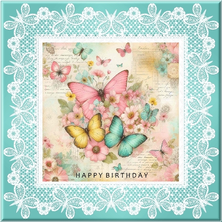 Floral Butterfy Background Kit  by Davina Rundle