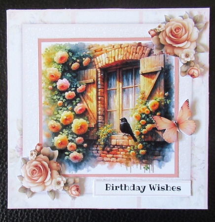 Rustic Windows and Birds by Davina Rundle