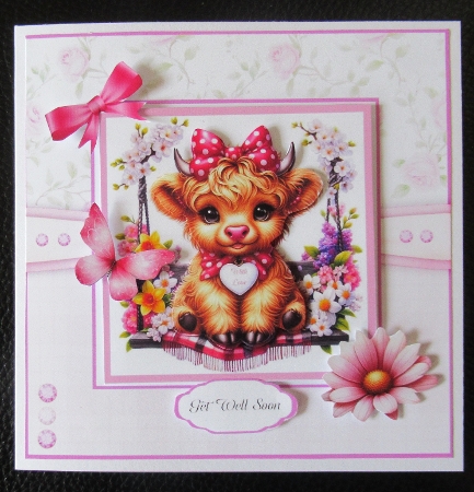Springtime Highland Cows by Davina Rundle