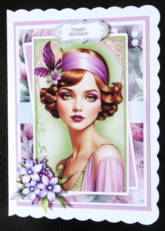 Art Deco Spring Lady Lilac by Davina Rundle