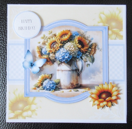 Hydrangeas and Sunflowers by Davina Rundle