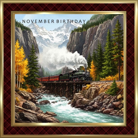 Mountain Trains 2 by Davina Rundle