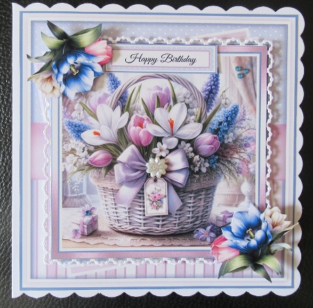 Spring Floral Arrangement Mini Page Kit by Davina Rundle