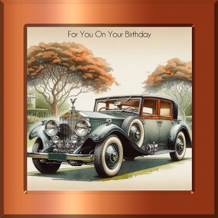 6x6 Rolls Royce 2 - Illustrations for Cardmakers & Designers by Davina Rundle
