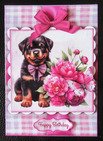 Pups & Peonies Mini Kit by Davina Rundle