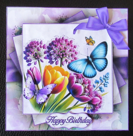 Tulips In Spring Mini Kit 7X7 by Davina Rundle